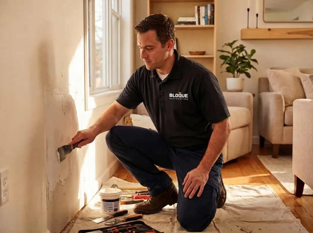 Bloque crew restoring a home